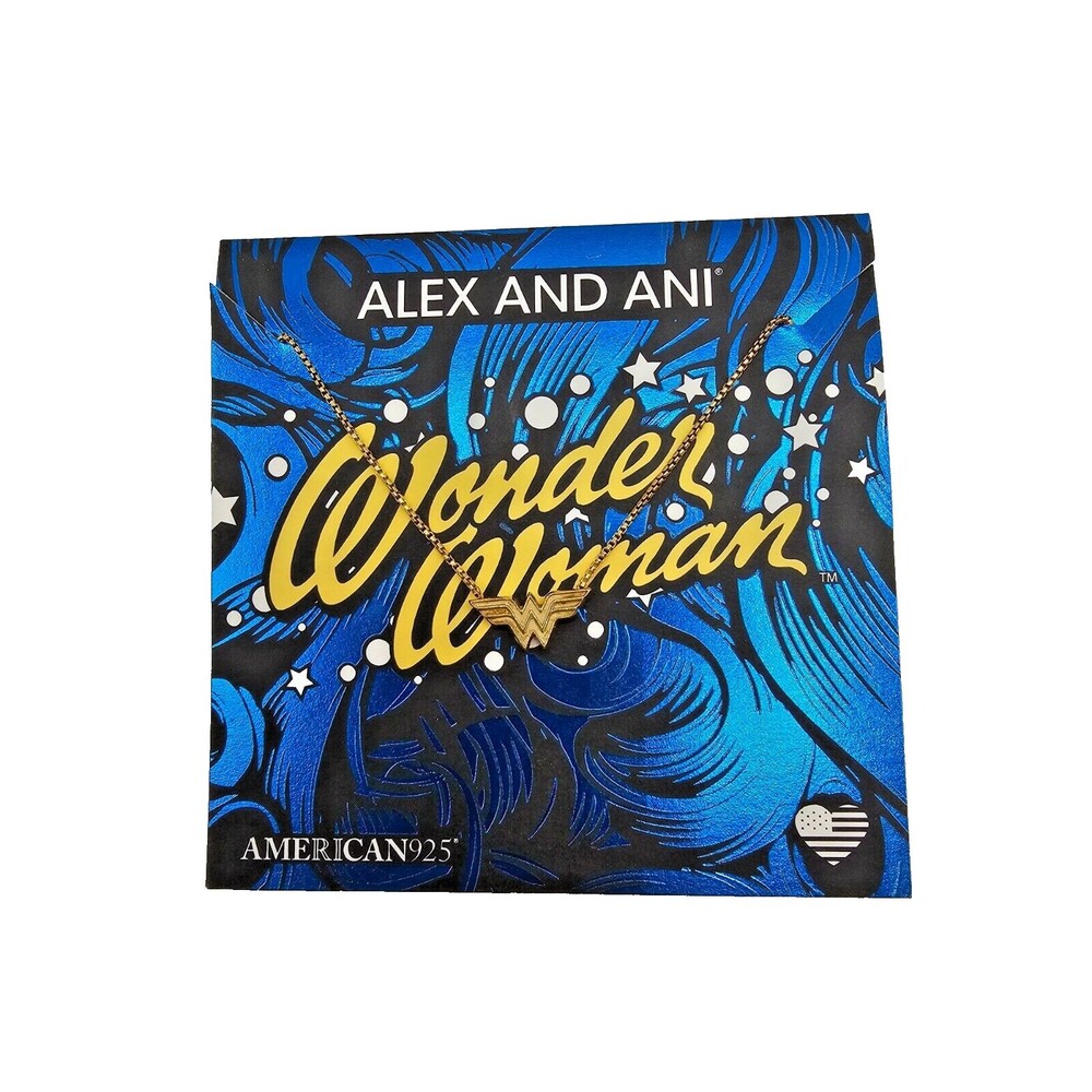 NEW w/ Tags Alex and Ani Wonder Woman Necklace 14k Gold Plate MSRP: $88